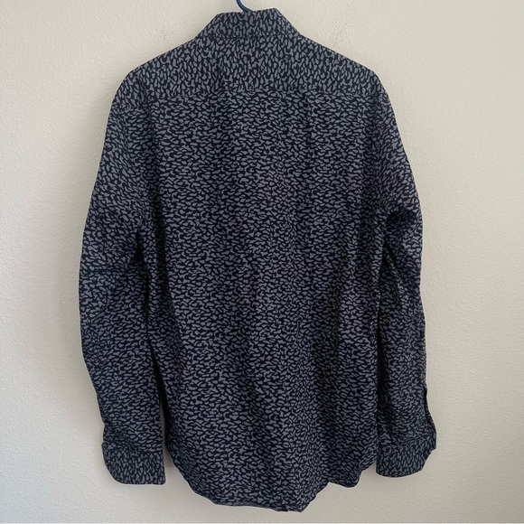 Culturata Contemporary Fit Camo Long Sleeve Button Down Shirt - Picture 5 of 6